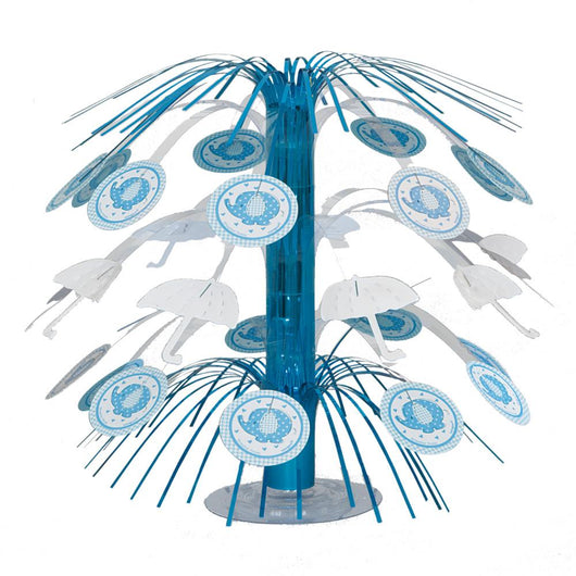 Umbrellaphants Blue Cascade Centerpiece 8.5