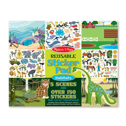 Melissa & Doug Reusable Sticker Pad - Habitats (20)