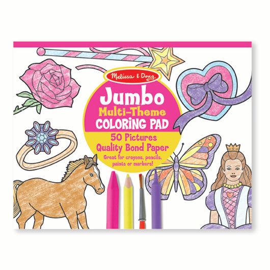 Melissa & Doug Jumbo Coloring Pad - Pink (11