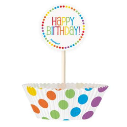 Rainbow Birthday Cupcake Kit 24pc