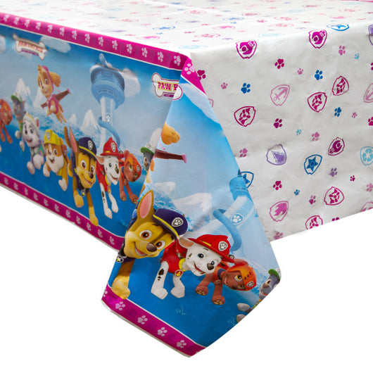 Paw Patrol Girl Rectangular Plastic Table Cover, 54