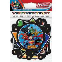 Justice League Birthday Banner, 1ct.