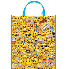 Emoji Large Party Favor Tote Bag, 13