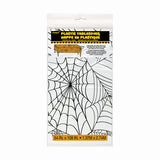 Clear Spider Web Rectangular Plastic Table Cover, 54"x108"
