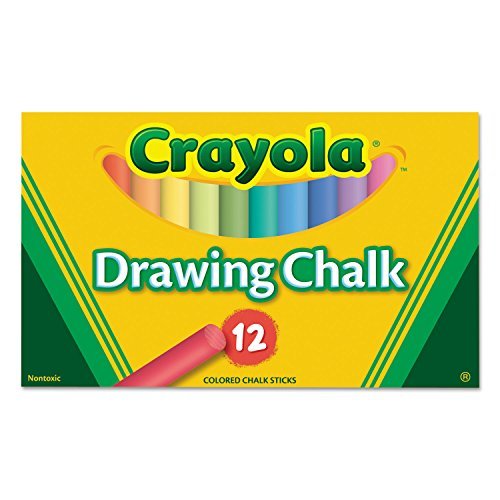 Crayola 12 Sticks Colored Art Chalk, Assorted Colors - Sleeve Pkg. (72)