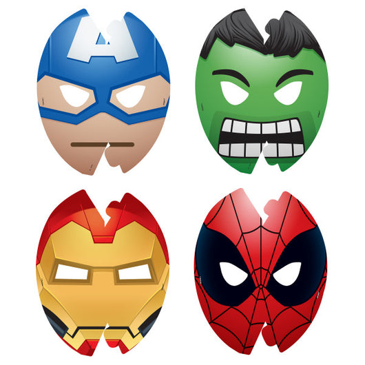 Marvel Emoticon Party Masks, 8ct