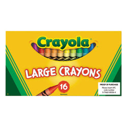 Crayola Large Crayons Lift Lid Box 16ct. (72)