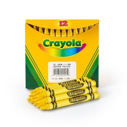 Crayola Bulk Crayons, Regular Size, Yellow 12pk (24)