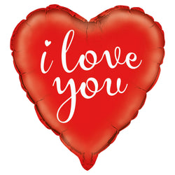 I Love You Red Heart Foil Balloon 18