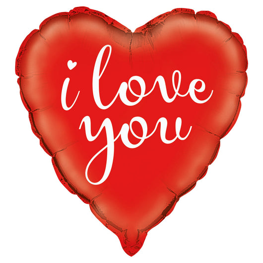 I Love You Red Heart Foil Balloon 18