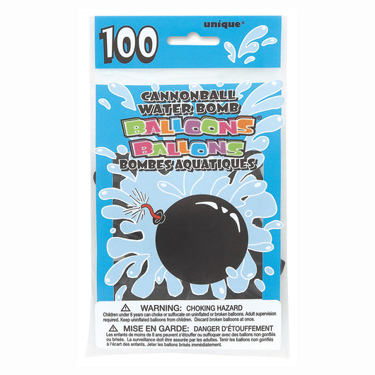 Cannon Shaped Water Bomb Balloons, 100ct