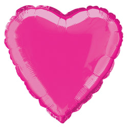 Hot Pink Solid Heart Foil Balloon 18