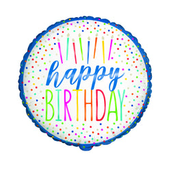 Silver Style Birthday Foil Balloon 18