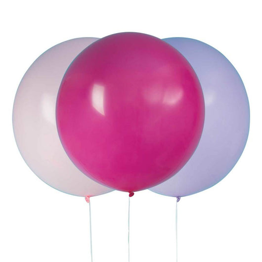 Pink & Purple Giant Latex Balloons 24