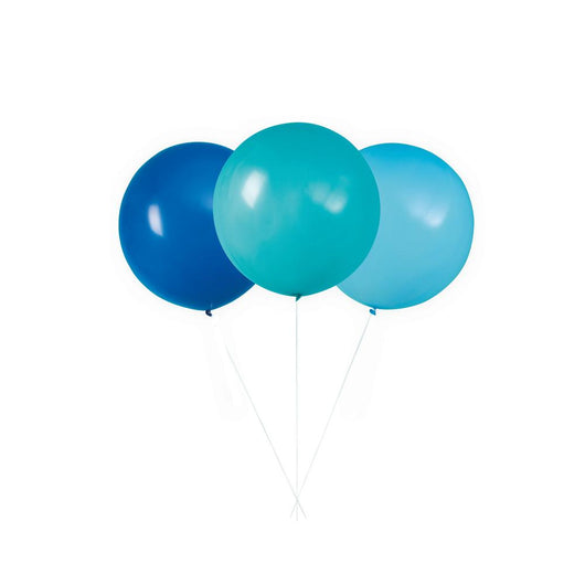Blue & Teal Giant Latex Balloons 24