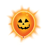 Pumpkin Light Up Balloons 9", 3ct