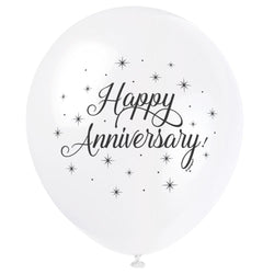 White Happy Anniversary 12