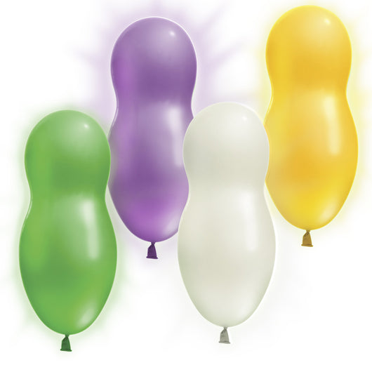 Giant Curved Assorted Light Up Balloons 24