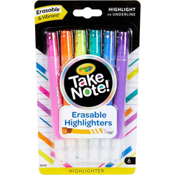 Crayola Take Note! Erasable Highlighters 6ct. (24)