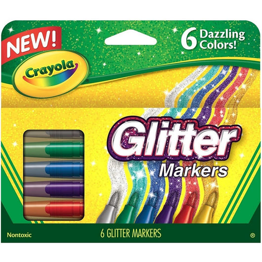 Crayola Glitter Markers 6ct. (24)