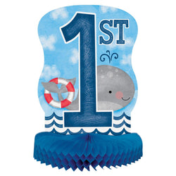 Little Sailor Nautical First Birthday Honeycomb Centerpiece, 14