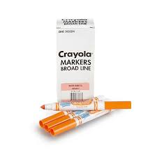 Crayola Bulk Ultra-Clean Washable Markers, Conical Tip, 12 per box - Orange (6)
