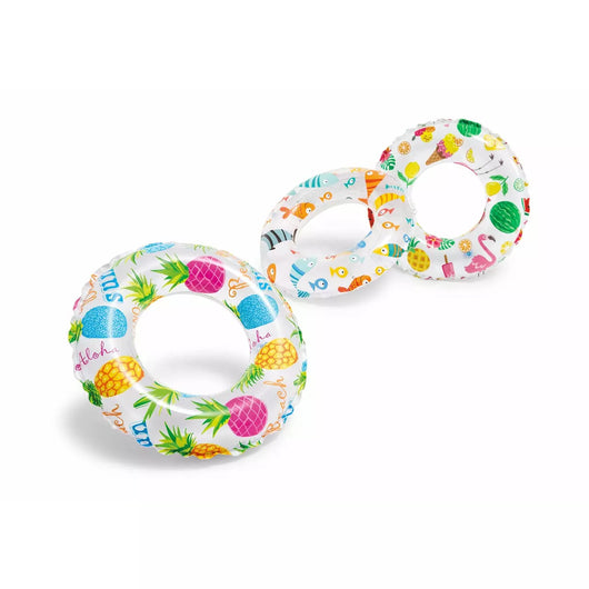 INTEX LIVELY PRINT SWIM RINGS, Age: 3-6 (36)