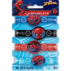 Spider-Man Stretchy Bracelets, 4ct