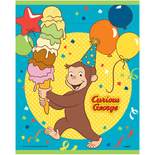 Curious George Loot Bags, 8ct