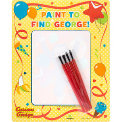 Curious George Magic Watercolor Paint Cards w/ Brushes, 4ct