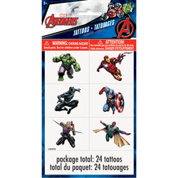 Avengers Color Tattoo Sheets, 4ct