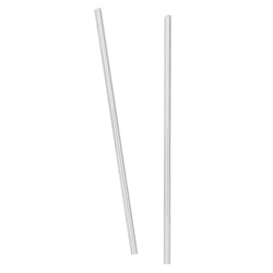 Silver Foil Paper Straws, 10ct