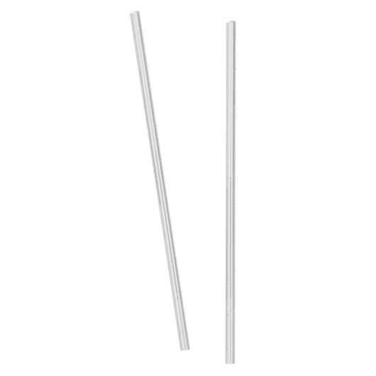 Silver Foil Paper Straws, 10ct