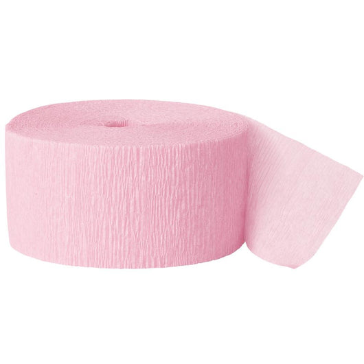 Pastel Pink Crepe Streamer, 81 ft