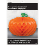 Pumpkin Shaped Honeycomb Centerpiece, 10.75"