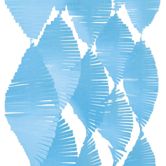 Powder Blue Tissue Fringe Garland, 9 ft