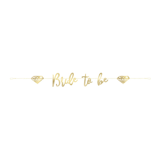 Gold Bride to Be Banner, 6 ft