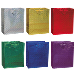 Solid Holographic Jumbo Gift Bag Assortment