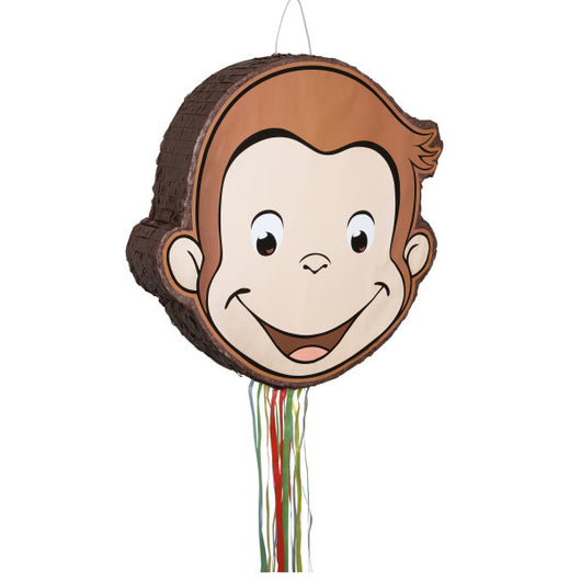 Curious George Shaped Drum Pull Pinata