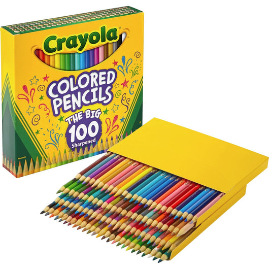 Crayola 100 ct. Colored Pencils, 100 different colors (12)