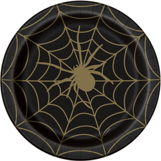 Black & Gold Spider Web Round 9