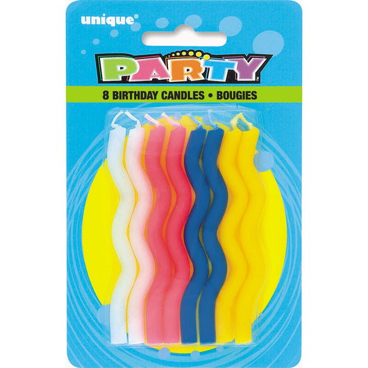 Zig Zag Birthday Candles, 8ct