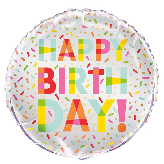 Donut Party Round Foil Balloon 18