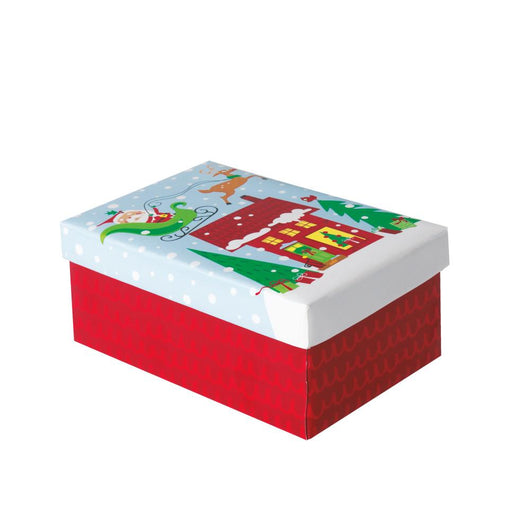 Colorful Santa Christmas Gift Box - Small