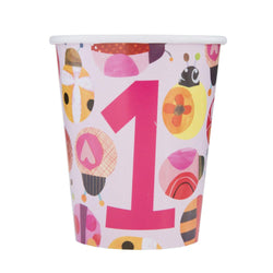 Ladybug 1st Birthday 9oz Paper Cups, 8ct