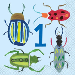 Bug 1st Birthday Beverage Napkins, 16ct