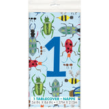 Bug 1st Birthday Rectangular Plastic Table Cover, 54"x84"