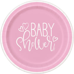 Pink Hearts Baby Shower Round 7