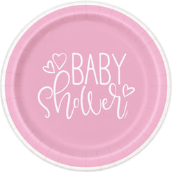 Pink Hearts Baby Shower Round 9