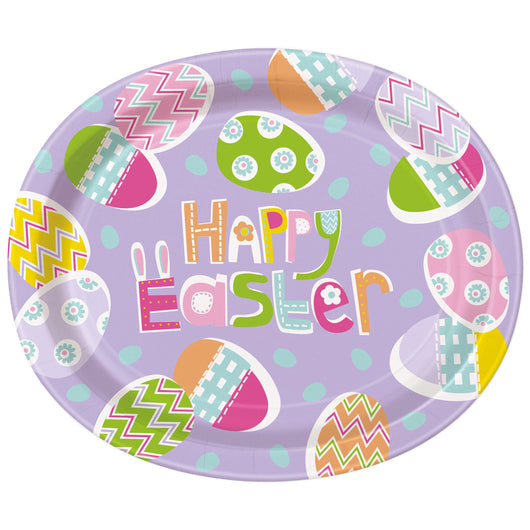 Lilac Easter Oval Plates, 8ct